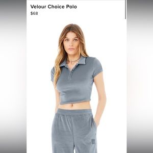 Alo Velour Choice Polo